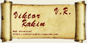 Viktor Rakin vizit kartica